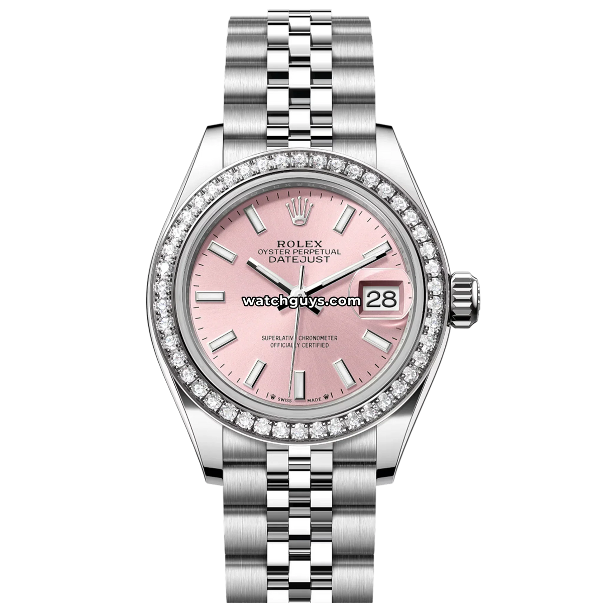Rolex Datejust 279384RBR Pink Index Jubilee