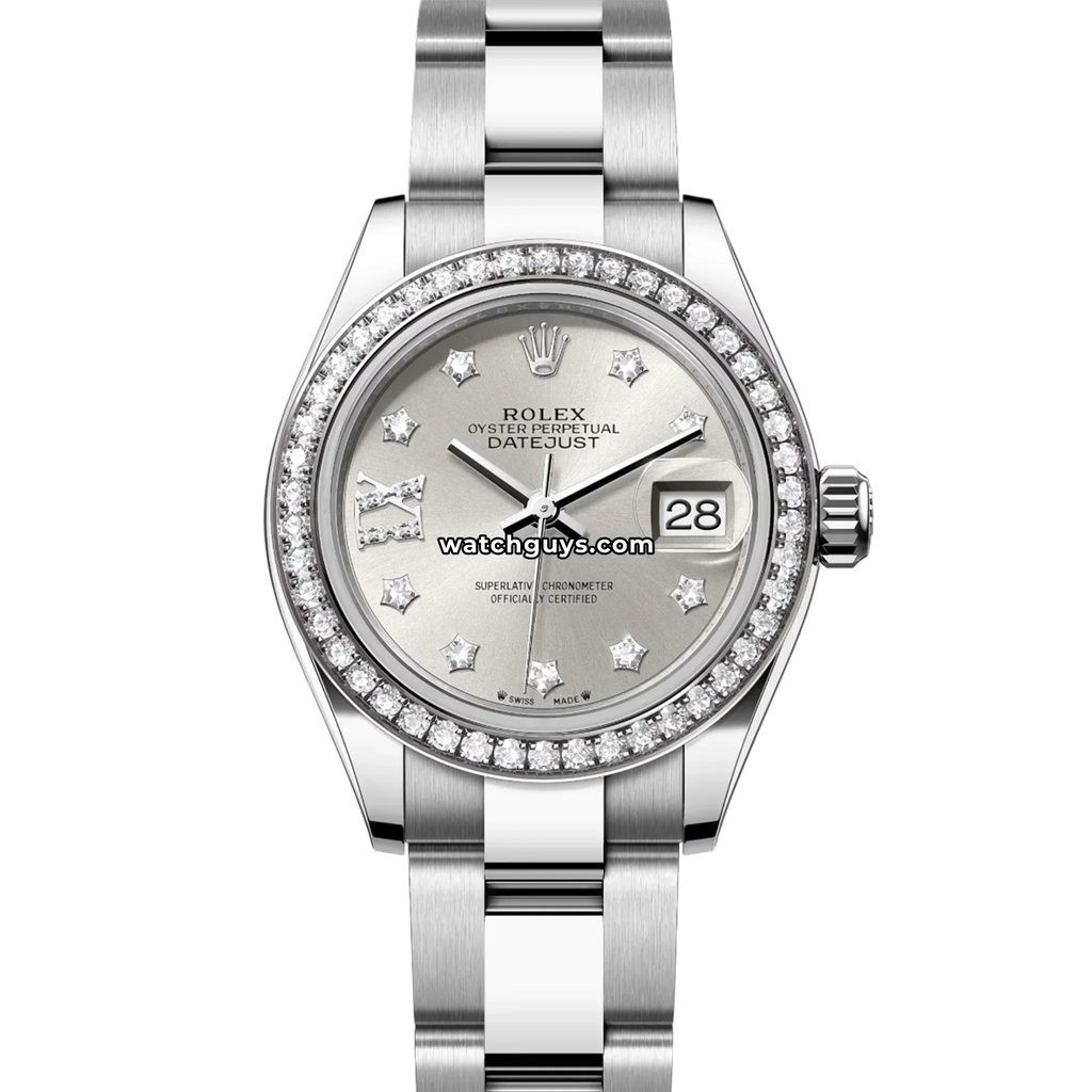 Rolex Datejust 279384RBR Silver Diamond Star Oyster