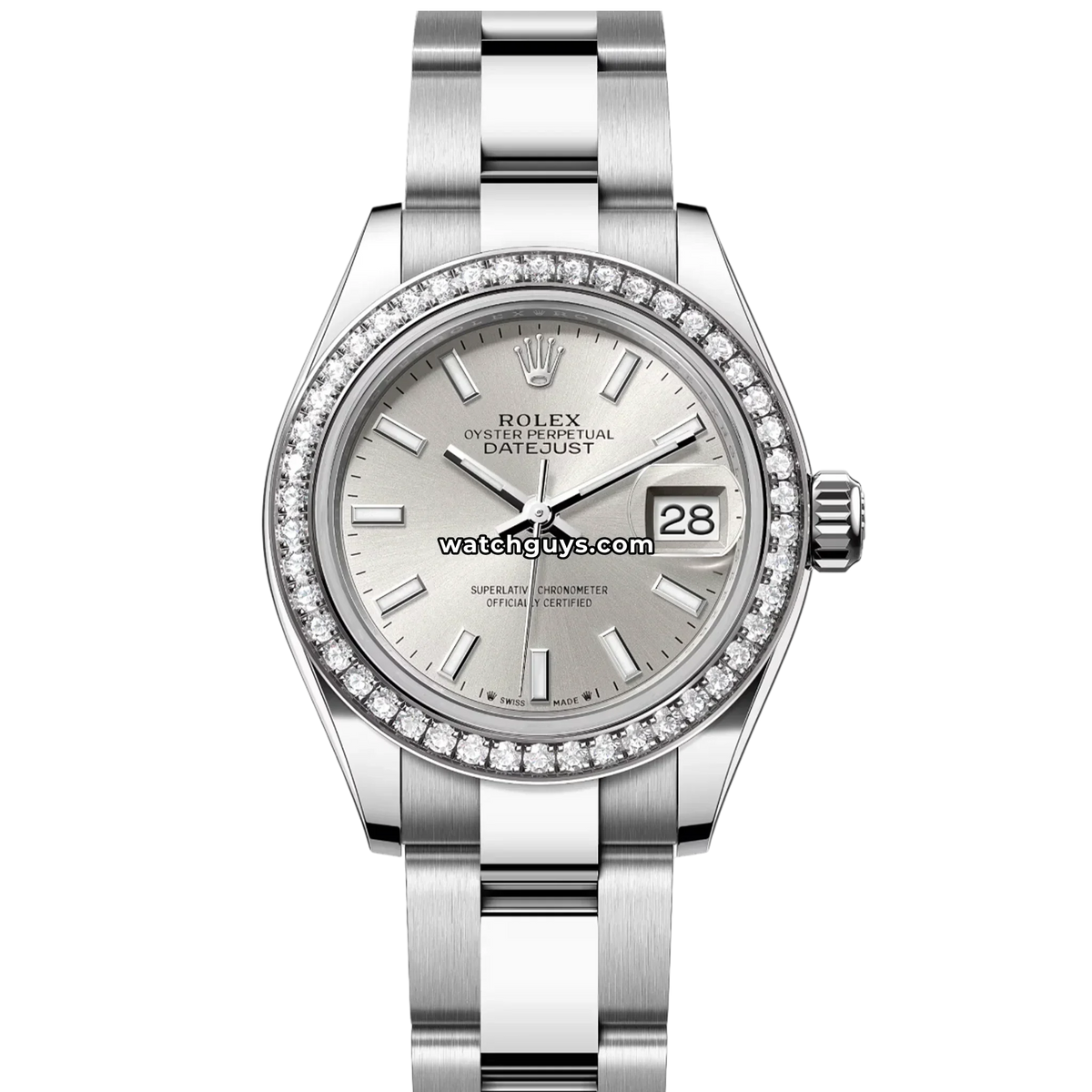 Rolex Datejust 279384RBR Silver Index Oyster