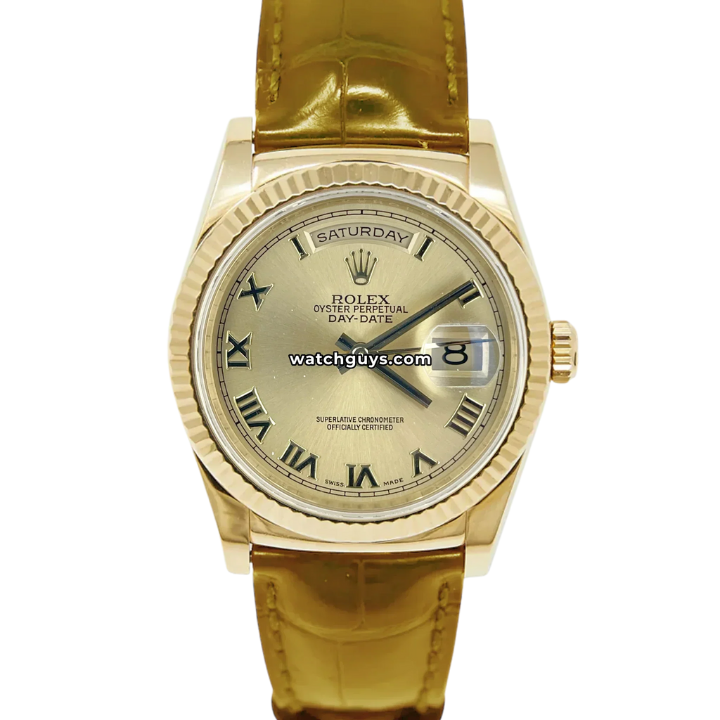 Rolex Day-Date 118138 Champagne Roman