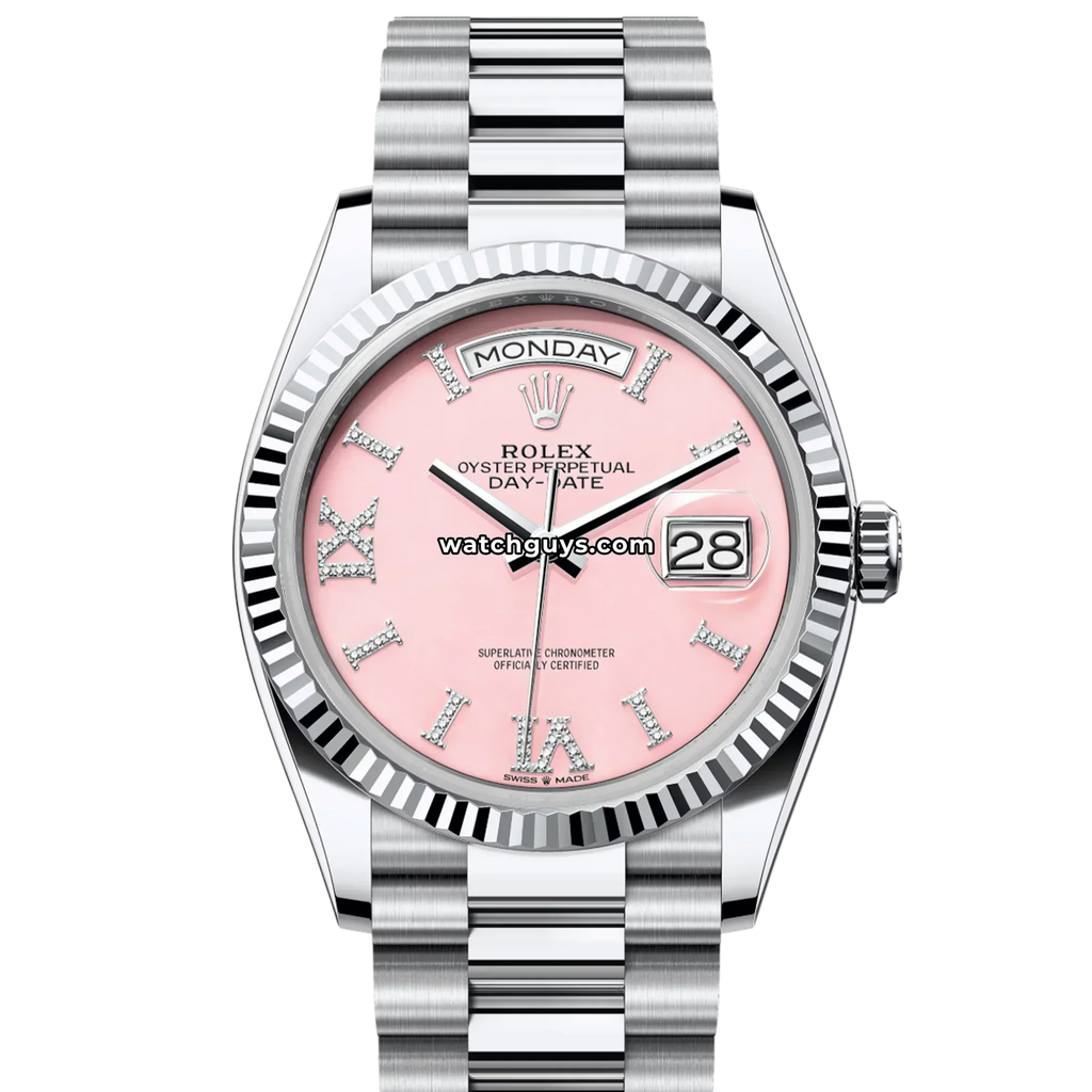 Rolex Day-Date 128236 Platinum Pink Roman Diamond President