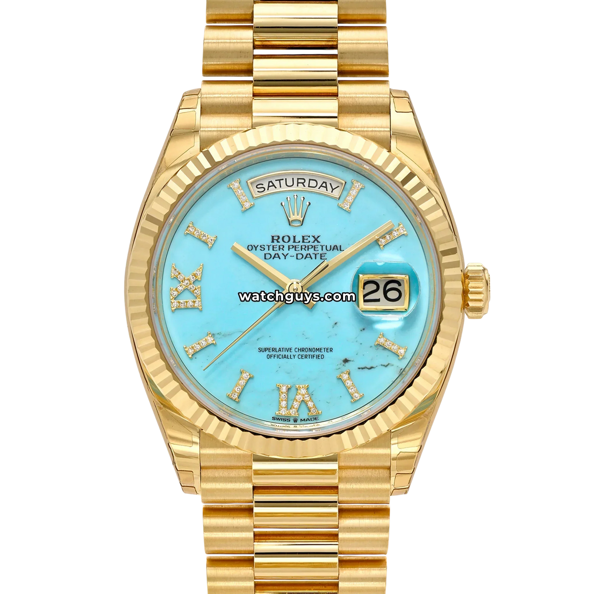 Rolex Day-Date 128238 Turquoise Diamond