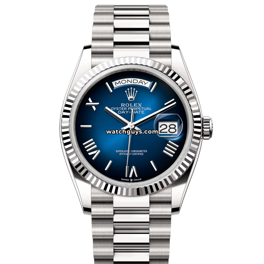 Rolex Day-Date 128239 Blue Ombre Roman