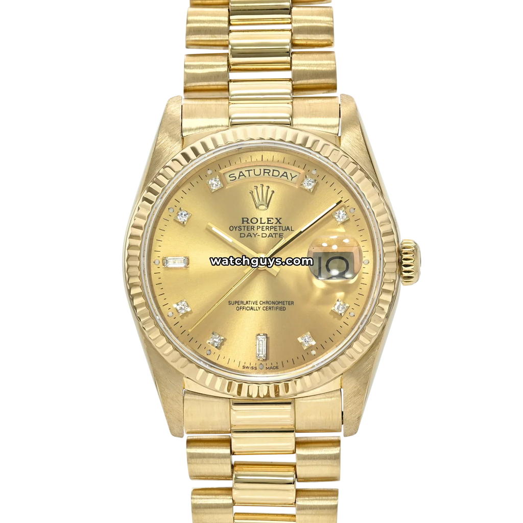 Rolex Day-Date 18238 Champagne Diamond President
