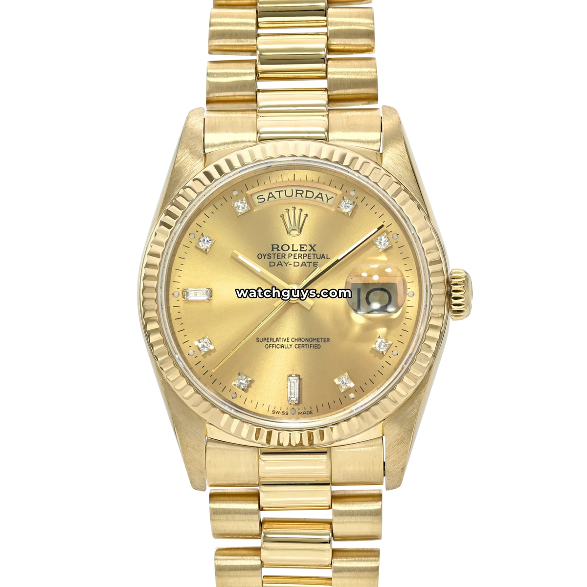 Rolex Day-Date 18238 Champagne Diamond President