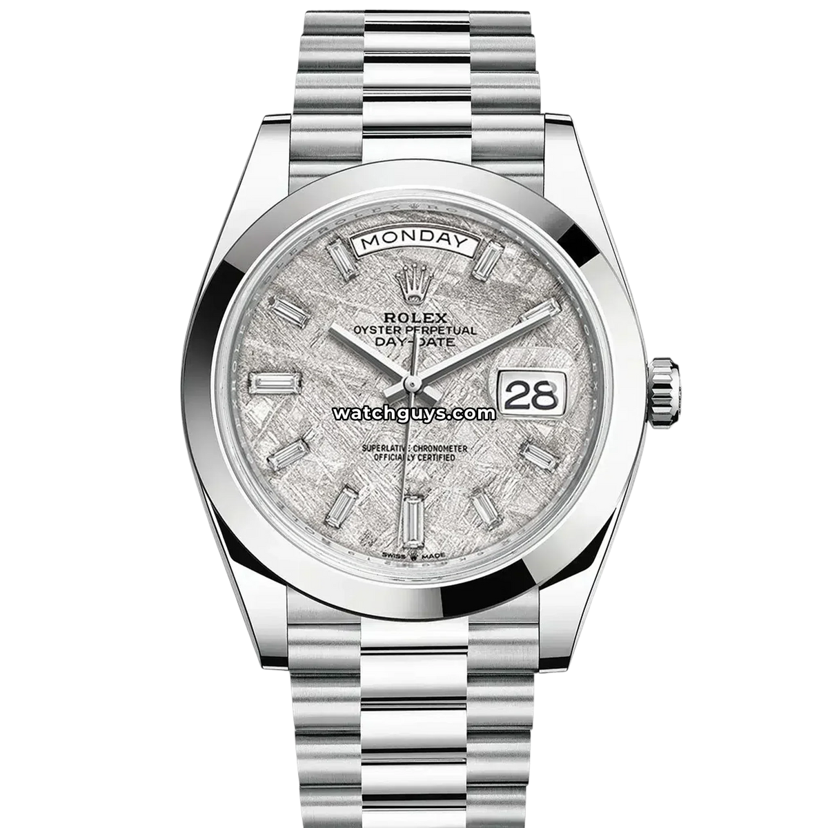 Rolex Day-Date 228206 Meteorite Baguette Diamond President