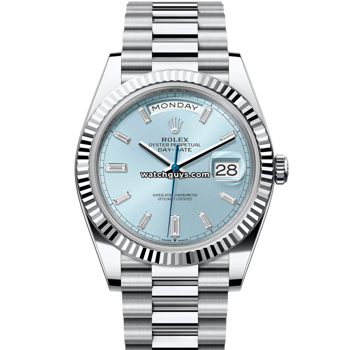Rolex Day-Date 228236 Platinum Ice Blue Diamond President