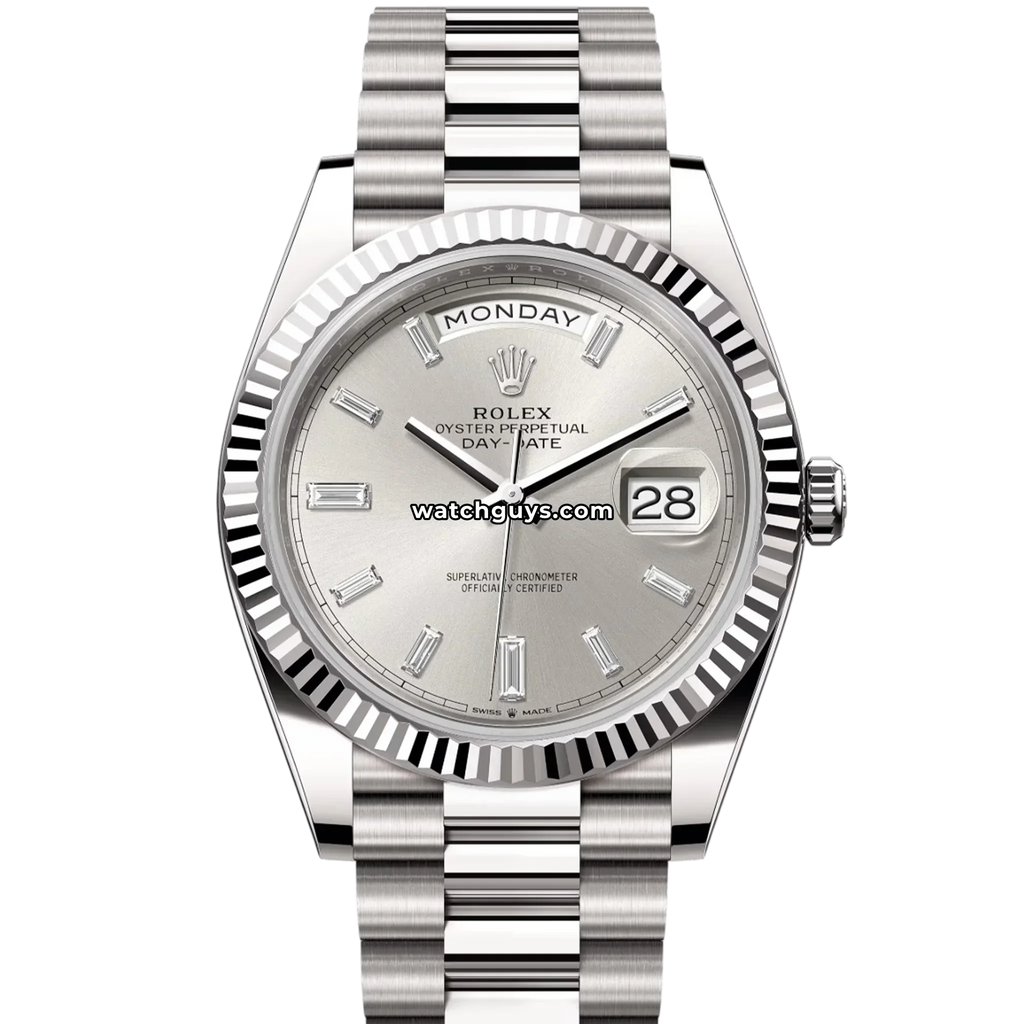 Rolex Day-Date 228239 Silver Diamond President