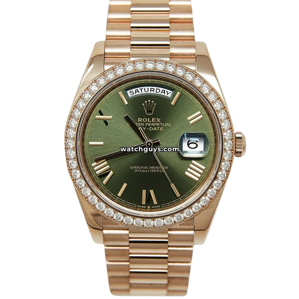 Rolex Day-Date 228345 Olive Green Roman