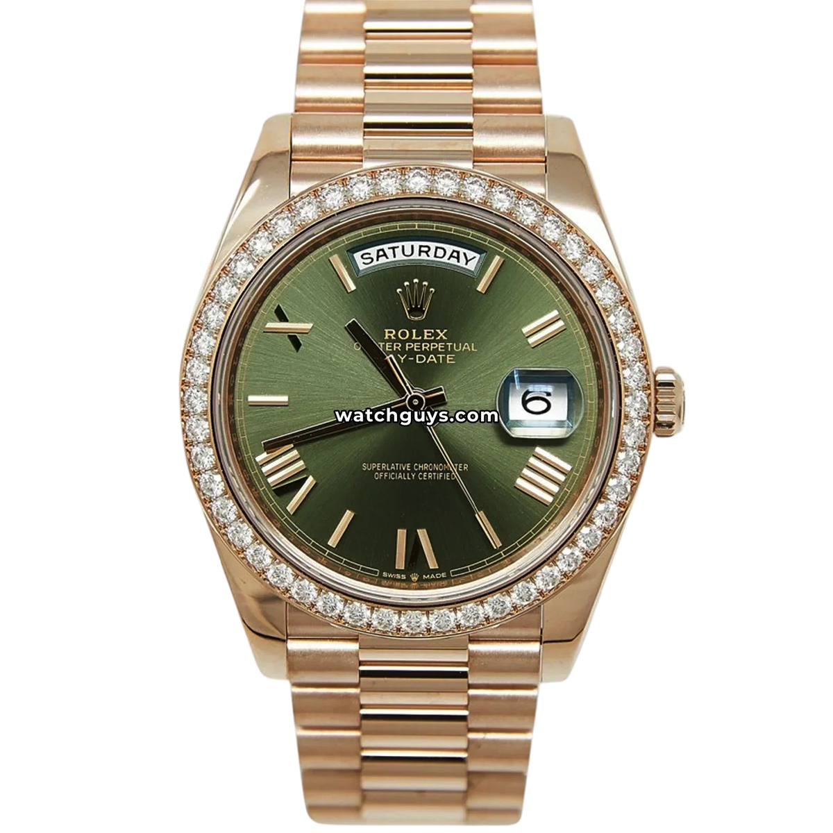 Rolex Day-Date 228345 Olive Green Roman