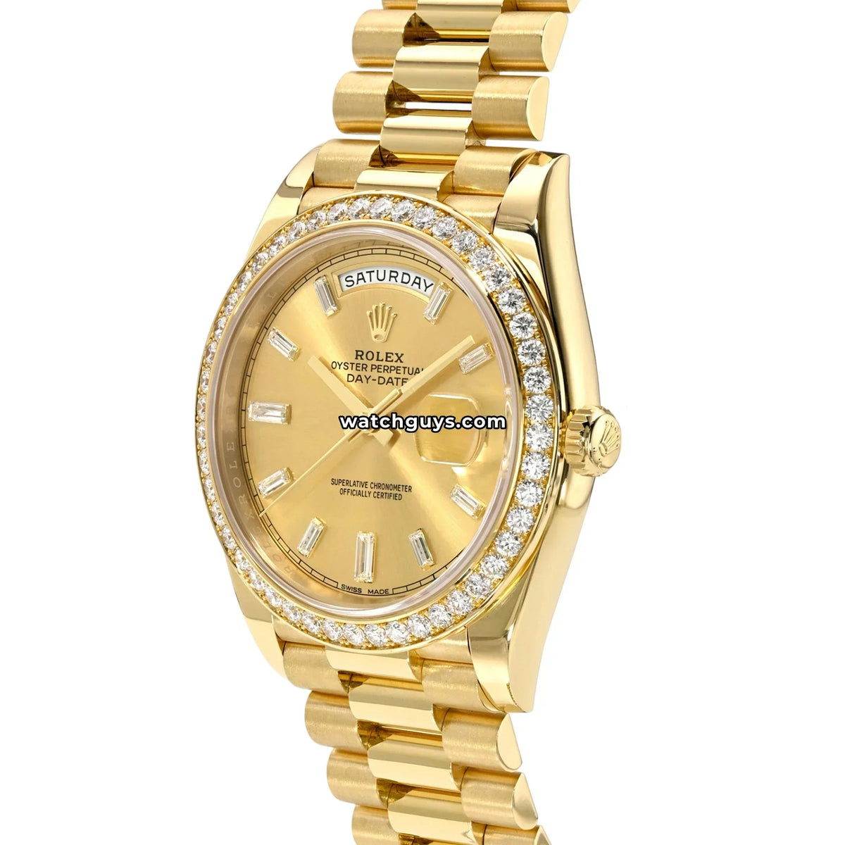 Rolex Day-Date 228348RBR Champagne Baguette
