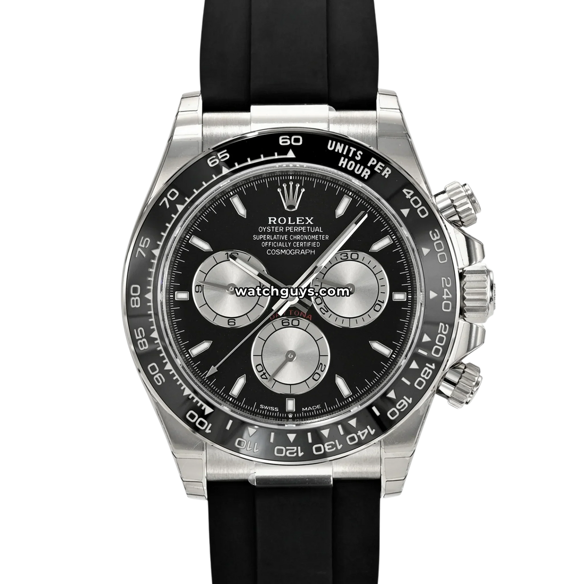 Rolex Daytona 126519LN White Gold "Baby LeMans" Oysterflex