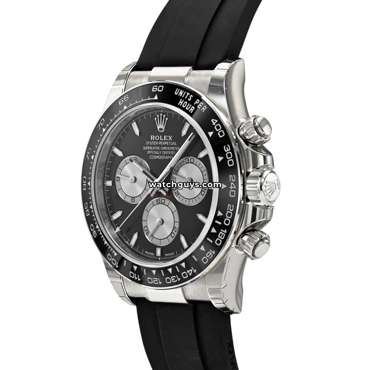 Rolex Daytona 126519LN White Gold "Baby LeMans" Oysterflex