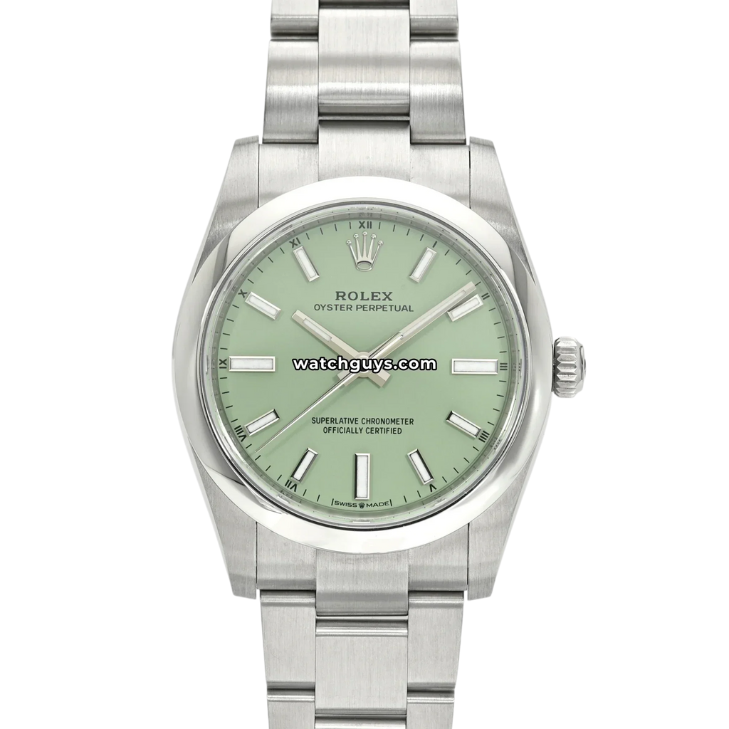 Rolex Oyster Perpetual 124200 Pistachio Green