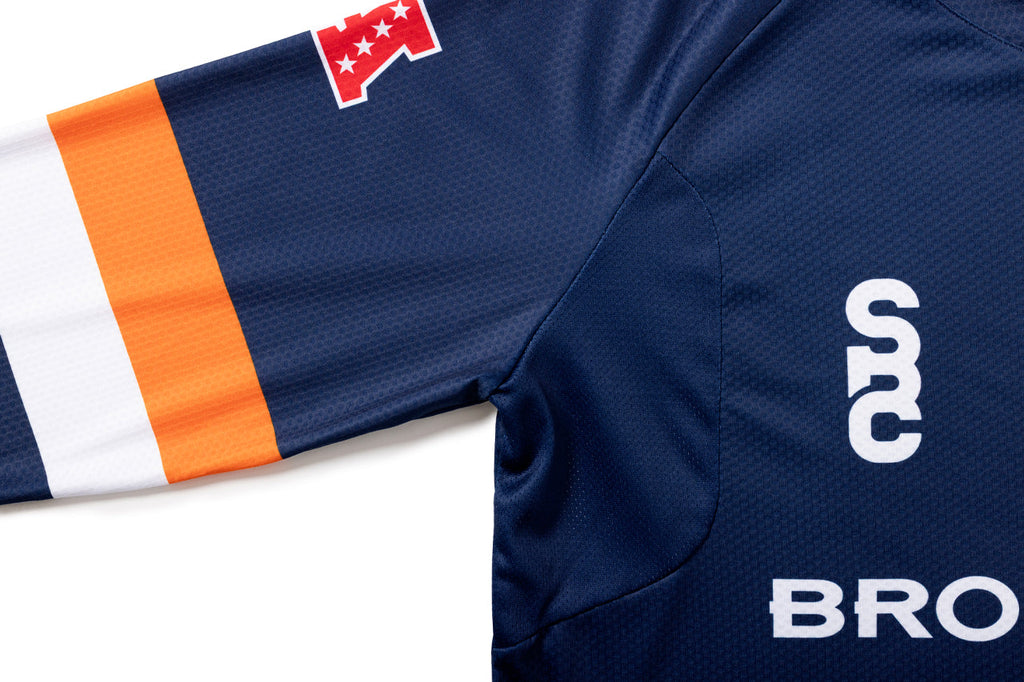 #NFLJ-DEN – NFL Collection | Long Sleeve MTB Jersey – DEN Broncos (Size Small, Like-New – Washed for Photos)