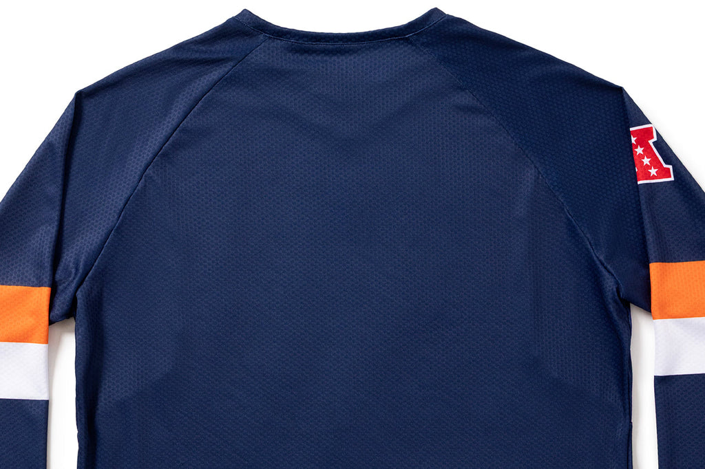 #NFLJ-DEN – NFL Collection | Long Sleeve MTB Jersey – DEN Broncos (Size Small, Like-New – Washed for Photos)