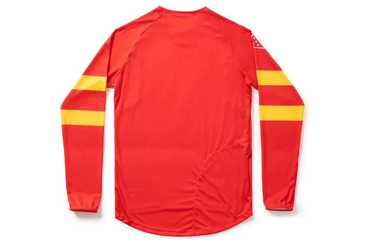 #NFLJ-KC – NFL Collection | Long Sleeve MTB Jersey – KC Chiefs (Size Small, Like-New – Washed for Photos)