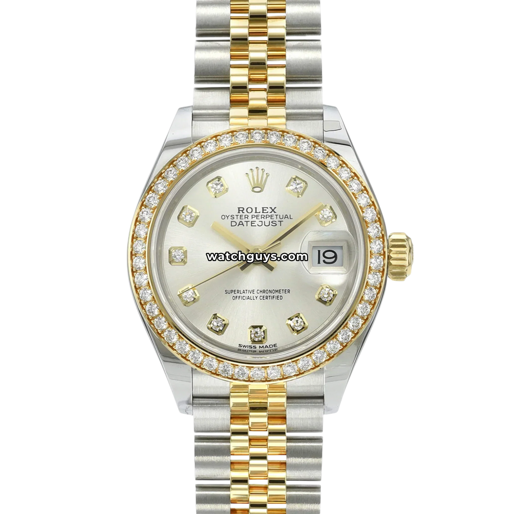 Rolex Datejust 279383RBR Silver Diamond