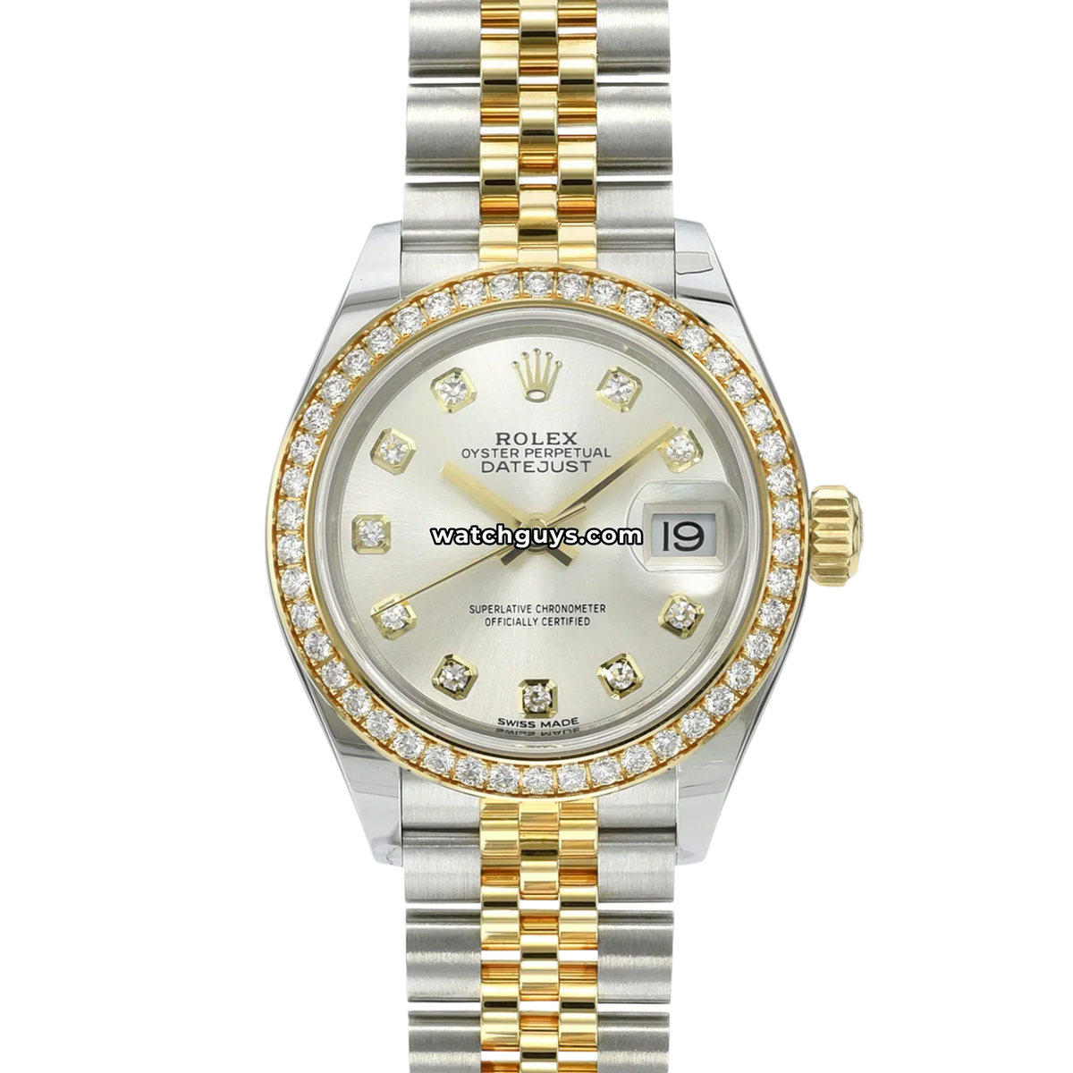 Rolex Datejust 279383RBR Silver Diamond