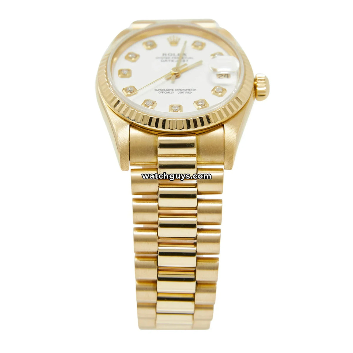 Rolex Datejust 68278 White Diamond President