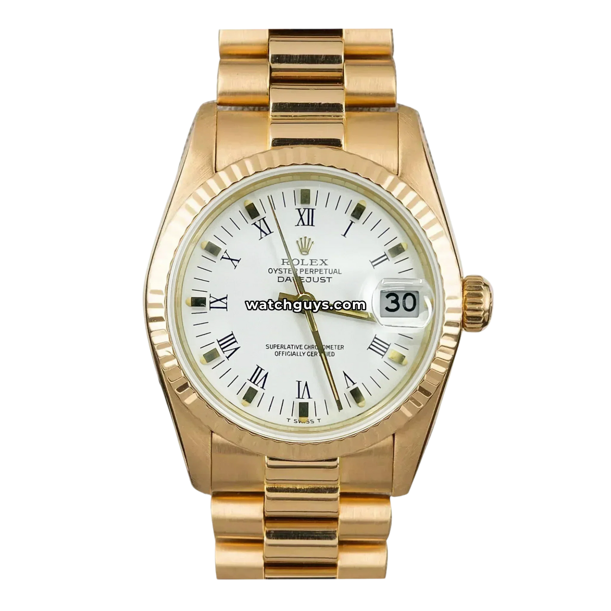 Rolex Datejust 68278 White Roman President