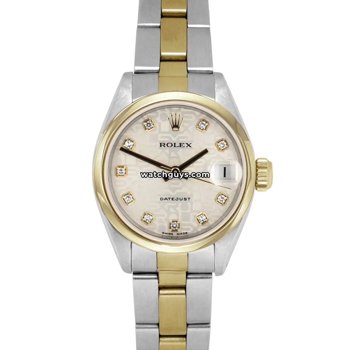 Rolex Datejust 69163 Silver Oyster Diamond