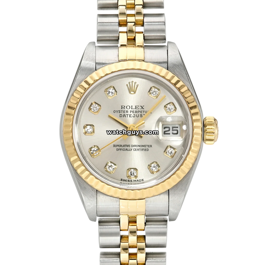 Rolex Datejust 69173 Silver Diamond Two Tone