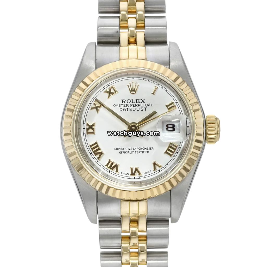 Rolex Datejust 69173 White Roman Jubilee
