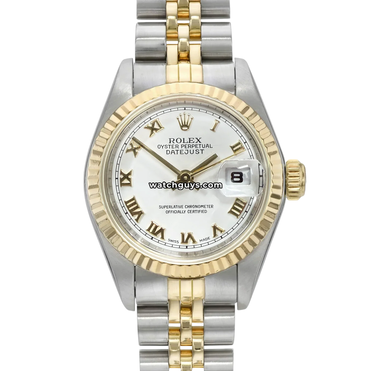 Rolex Datejust 69173 White Roman Jubilee