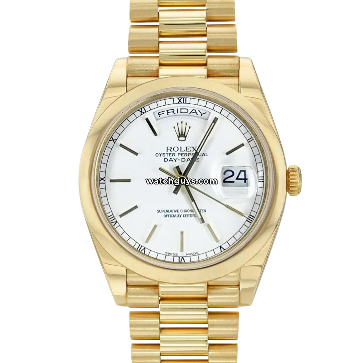 Rolex Day-Date 118208 White Index President