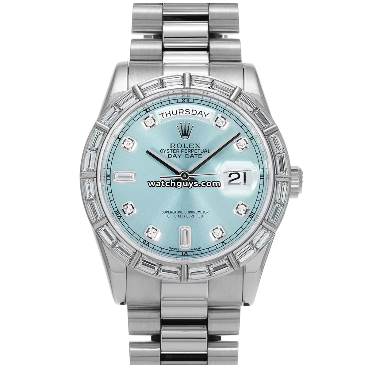 Rolex Day-Date 118366 Ice Blue Diamond