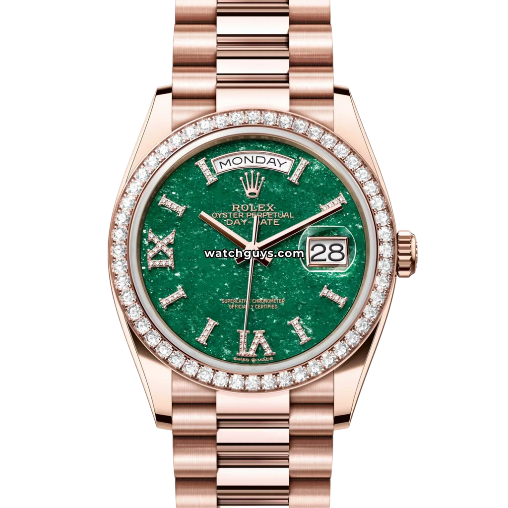 Rolex Day-Date 128345RBR Green Diamond