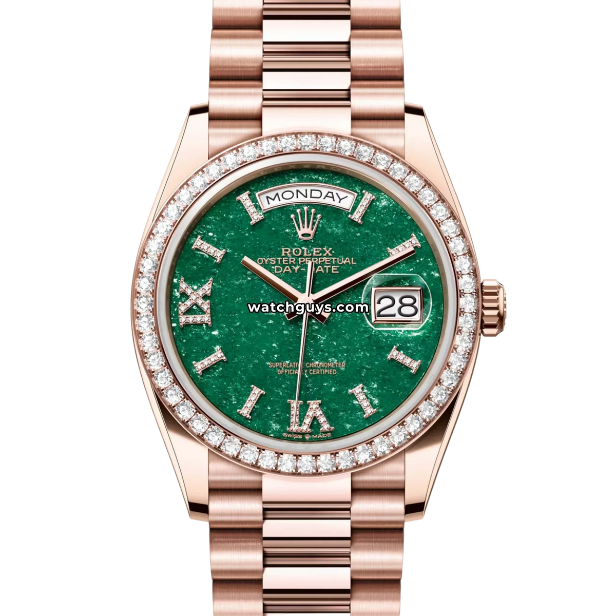 Rolex Day-Date 128345RBR Green Diamond