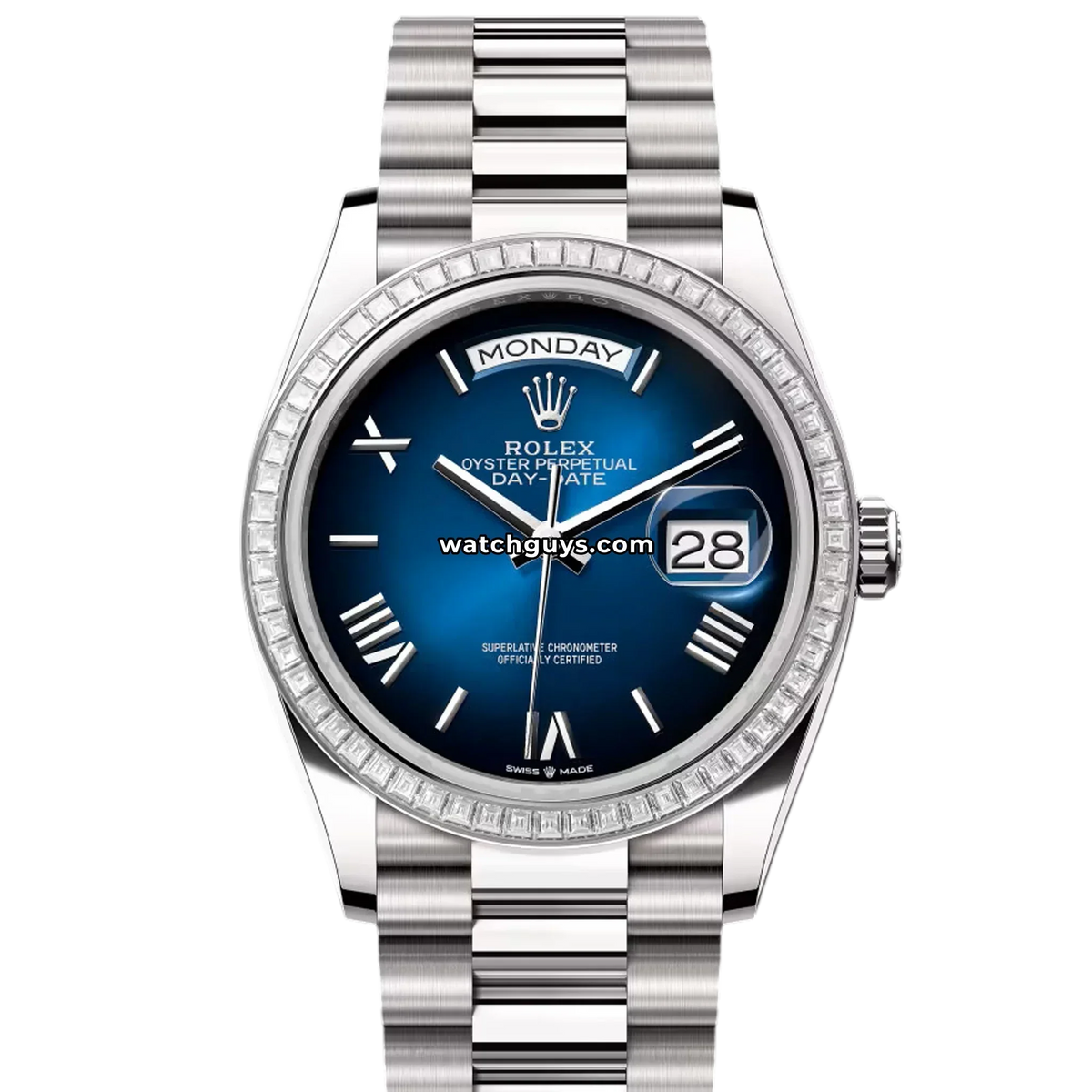 Rolex Day-Date 128399TBR Blue Ombre Roman