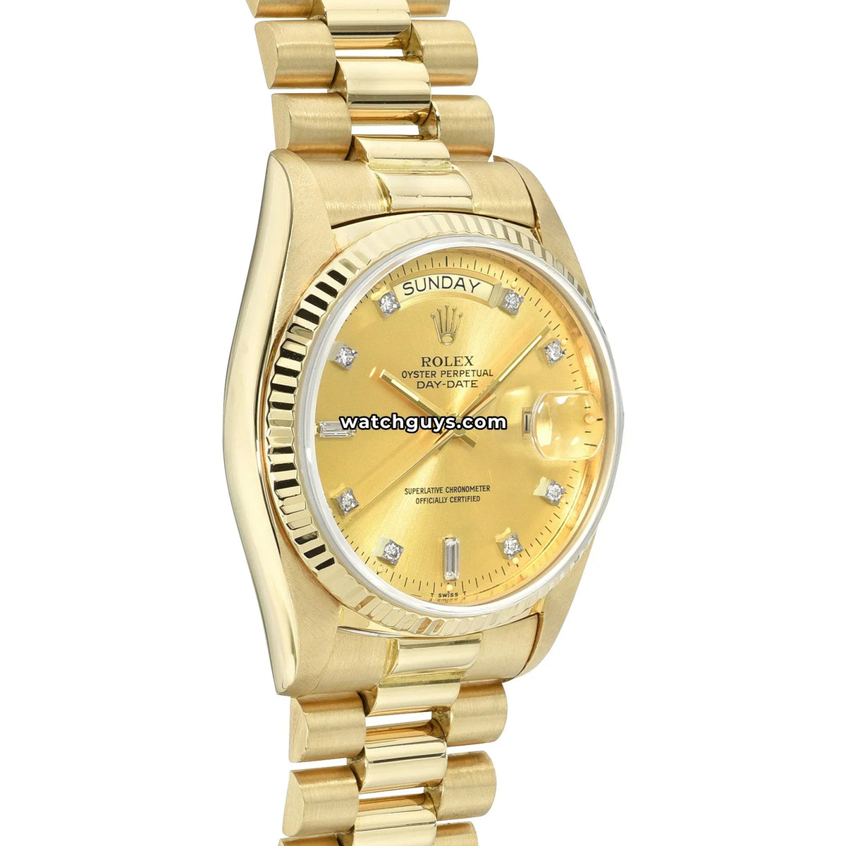 Rolex Day-Date 18038 Champagne Diamond