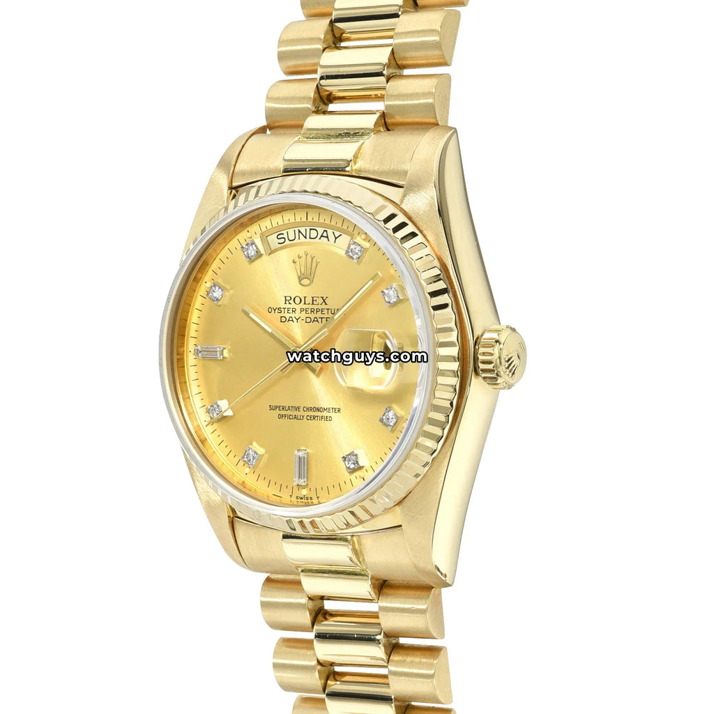 Rolex Day-Date 18038 Champagne Diamond