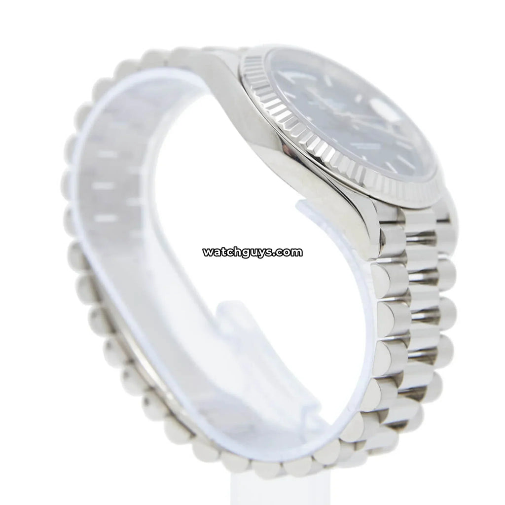Rolex Day-Date 228239 Black 18k White Gold