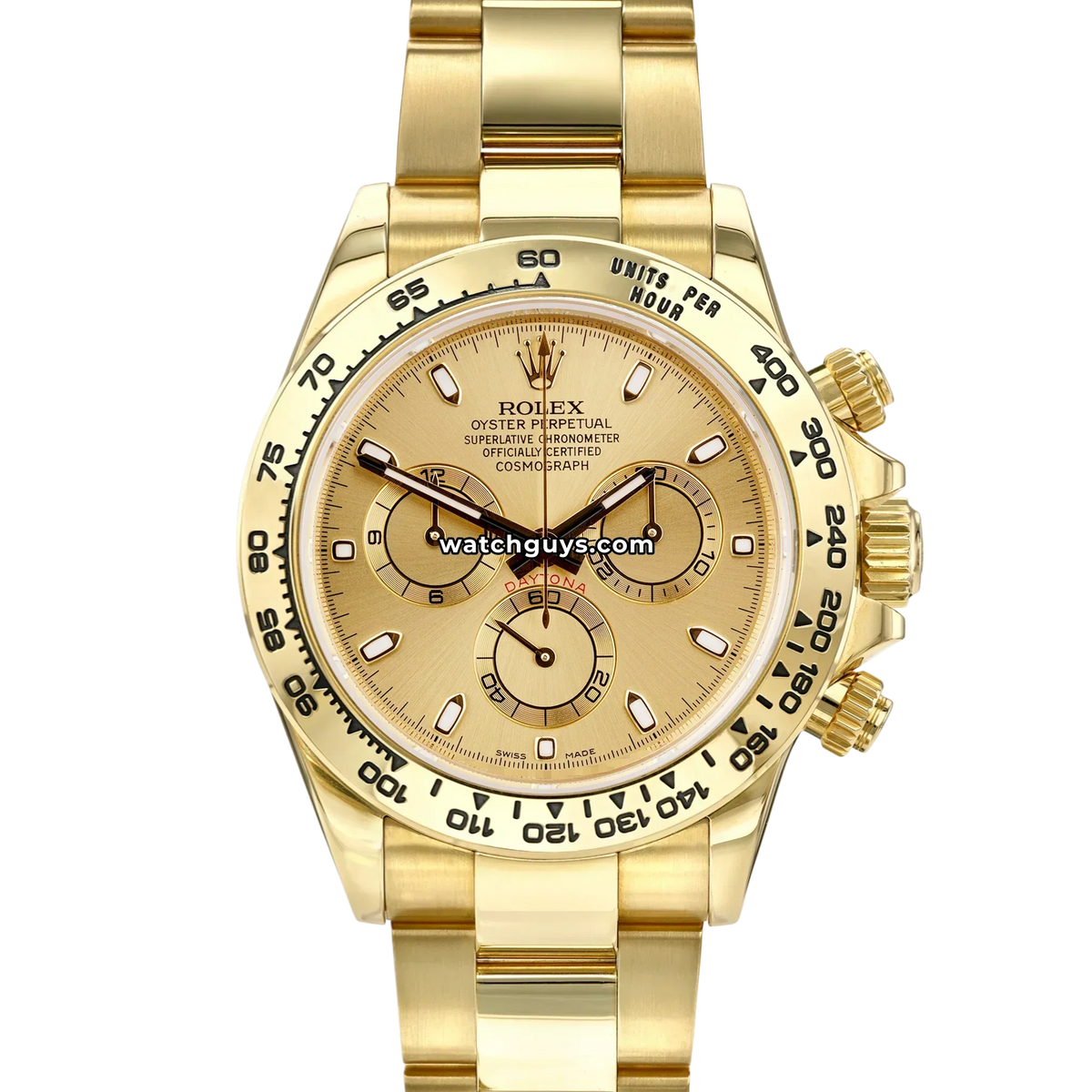 Rolex Daytona 116508 Champagne Index