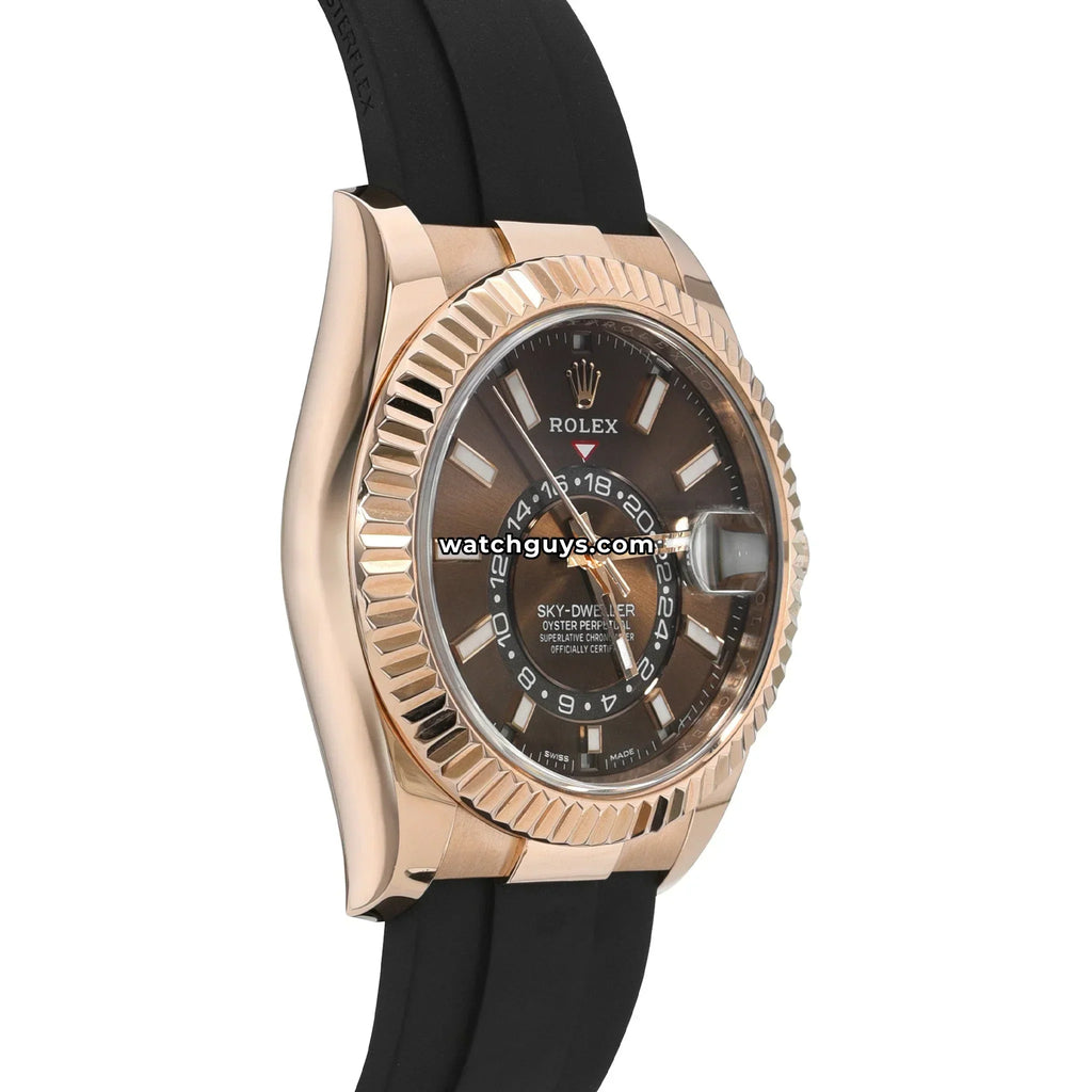 Rolex Sky-Dweller 326235 Chocolate Oysterflex