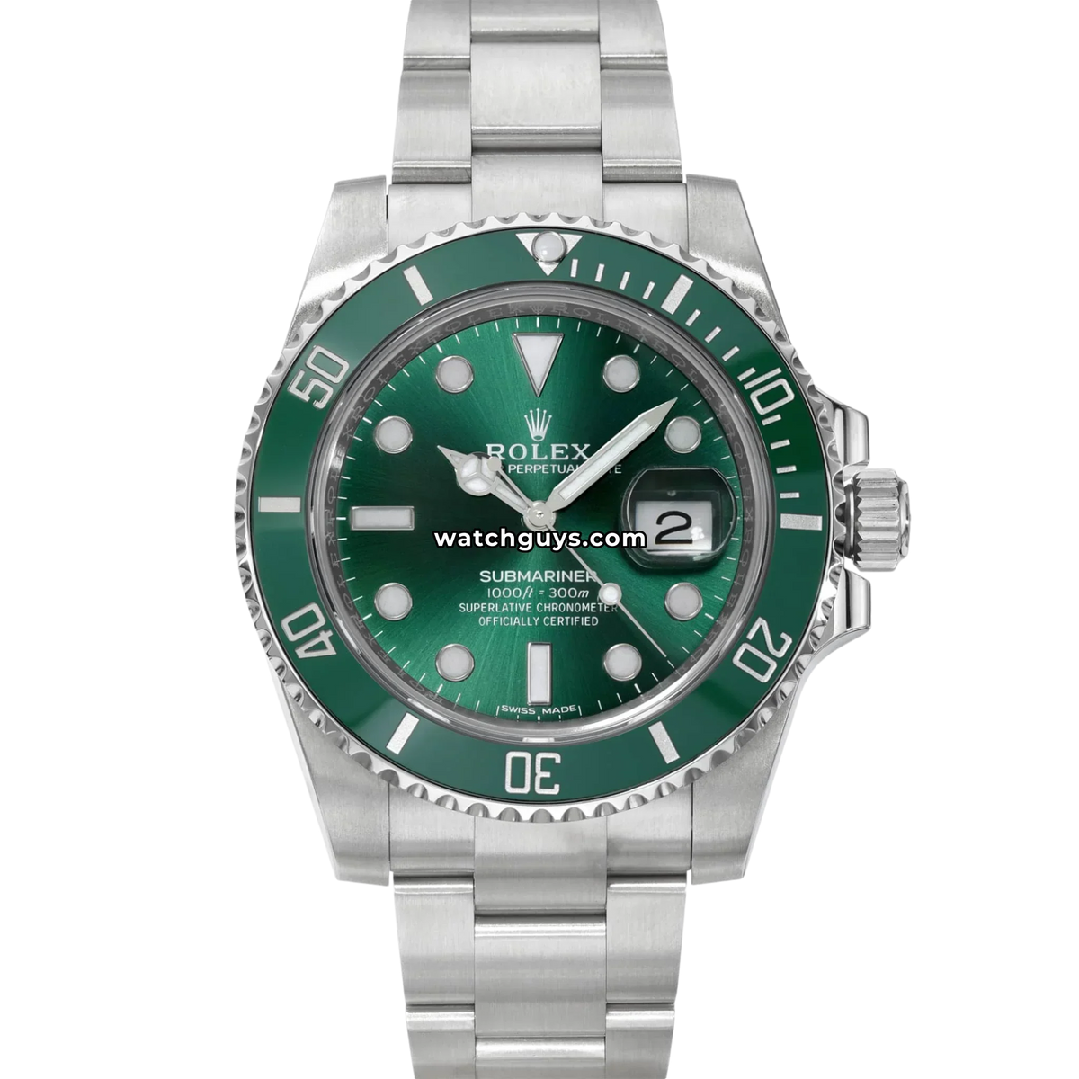 Rolex Submariner 116610LV Hulk Stainless Steel